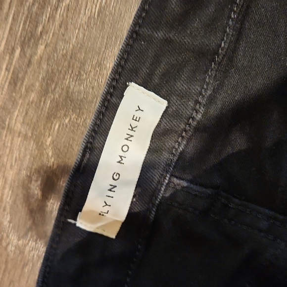 ❤️ FLYING MONKEY SPLIT HEM DISTRESSED CROP FLARE JEANS, 4 (27) - Picture 6 of 7